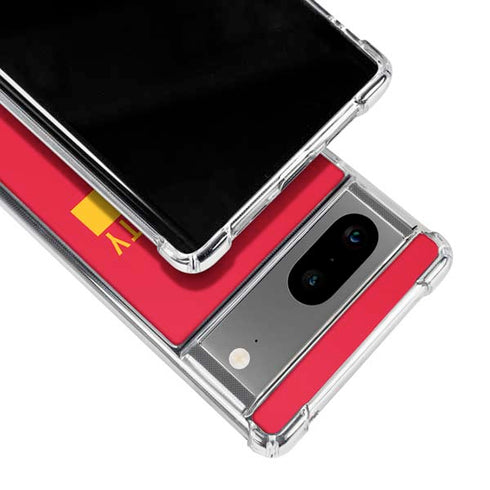 NFL Kansas City Chiefs Red Performance Series Google Pixel 7a Clear Case